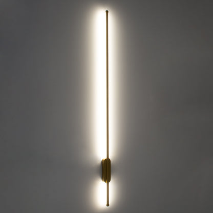 HARLEM 61336 Modern Wall Light - LED Wall Sconce 18W 2160lm 120° AC 220-240V IP20 Adjustable White CCT with On/Off 2700K/4500K/6000K - Lumileds SMD Chip - Brushed Gold - D5 x W4 x H120