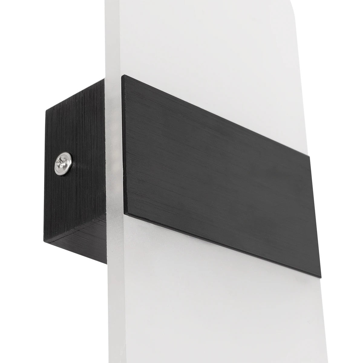 RARE 61337 Μοντέρνο Φωτιστικό Τοίχου - Απλίκα LED 5W 600lm 180° AC 220-240V IP20 Ρυθμιζόμενο Λευκό CCT με On/Off 2700K/4500K/6000K - Lumileds SMD Chip - Μαύρο Ματ - Μ10 x Π4 x Υ27