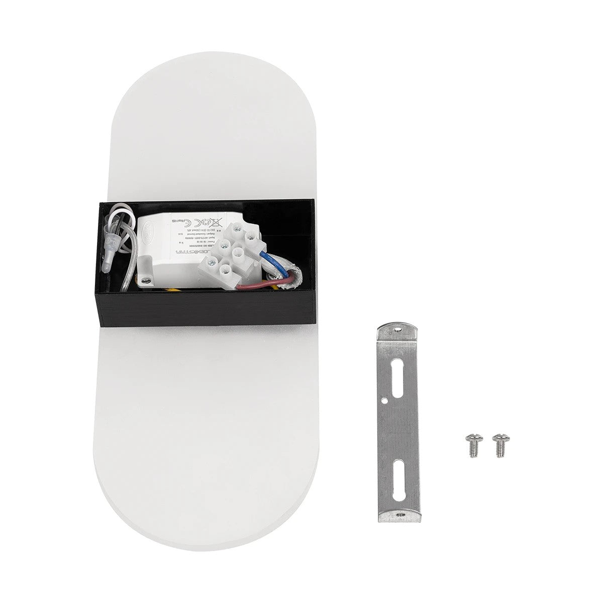 RARE 61337 Μοντέρνο Φωτιστικό Τοίχου - Απλίκα LED 5W 600lm 180° AC 220-240V IP20 Ρυθμιζόμενο Λευκό CCT με On/Off 2700K/4500K/6000K - Lumileds SMD Chip - Μαύρο Ματ - Μ10 x Π4 x Υ27