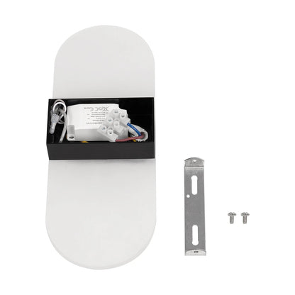 RARE 61337 Μοντέρνο Φωτιστικό Τοίχου - Απλίκα LED 5W 600lm 180° AC 220-240V IP20 Ρυθμιζόμενο Λευκό CCT με On/Off 2700K/4500K/6000K - Lumileds SMD Chip - Μαύρο Ματ - Μ10 x Π4 x Υ27