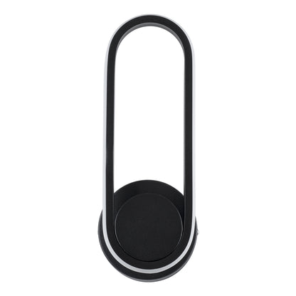 DALLAS 61345 Μοντέρνο Φωτιστικό Τοίχου - Απλίκα LED 12W 1440lm 360° AC 220-240V IP20 Ρυθμιζόμενο Λευκό CCT με On/Off 2700K/4500K/6000K - Lumileds SMD Chip - Μαύρο Ματ - Μ12 x Π6.5 x Υ32