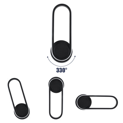 DALLAS 61345 Μοντέρνο Φωτιστικό Τοίχου - Απλίκα LED 12W 1440lm 360° AC 220-240V IP20 Ρυθμιζόμενο Λευκό CCT με On/Off 2700K/4500K/6000K - Lumileds SMD Chip - Μαύρο Ματ - Μ12 x Π6.5 x Υ32