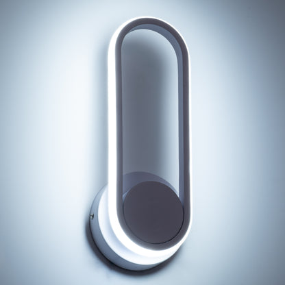 DALLAS 61346 Φωτιστικό Τοίχου - Απλίκα Design LED CCT 12W 1440lm 360° AC 220-240V - Εναλλαγή Φωτισμού μέσω Διακόπτη On/Off All In One Ψυχρό 6000k+Φυσικό 4500k+Θερμό 2700k Μ12 x Π6.5 x Υ32cm - Λευκό