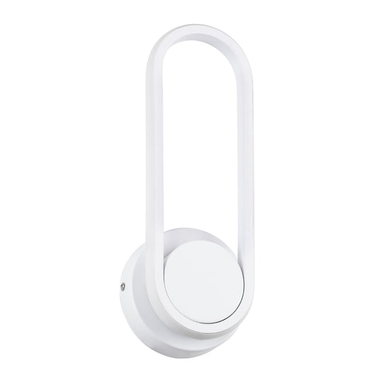 DALLAS 61346 Φωτιστικό Τοίχου - Απλίκα Design LED CCT 12W 1440lm 360° AC 220-240V - Εναλλαγή Φωτισμού μέσω Διακόπτη On/Off All In One Ψυχρό 6000k+Φυσικό 4500k+Θερμό 2700k Μ12 x Π6.5 x Υ32cm - Λευκό