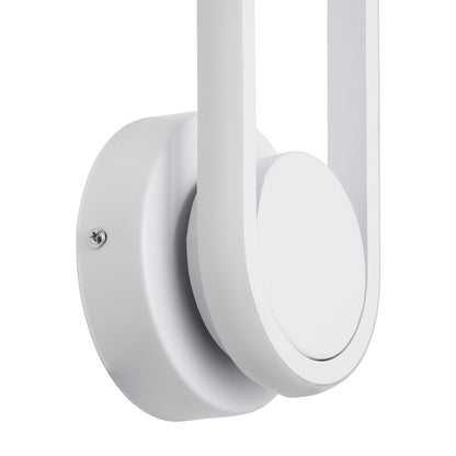 DALLAS 61346 Φωτιστικό Τοίχου - Απλίκα Design LED CCT 12W 1440lm 360° AC 220-240V - Εναλλαγή Φωτισμού μέσω Διακόπτη On/Off All In One Ψυχρό 6000k+Φυσικό 4500k+Θερμό 2700k Μ12 x Π6.5 x Υ32cm - Λευκό