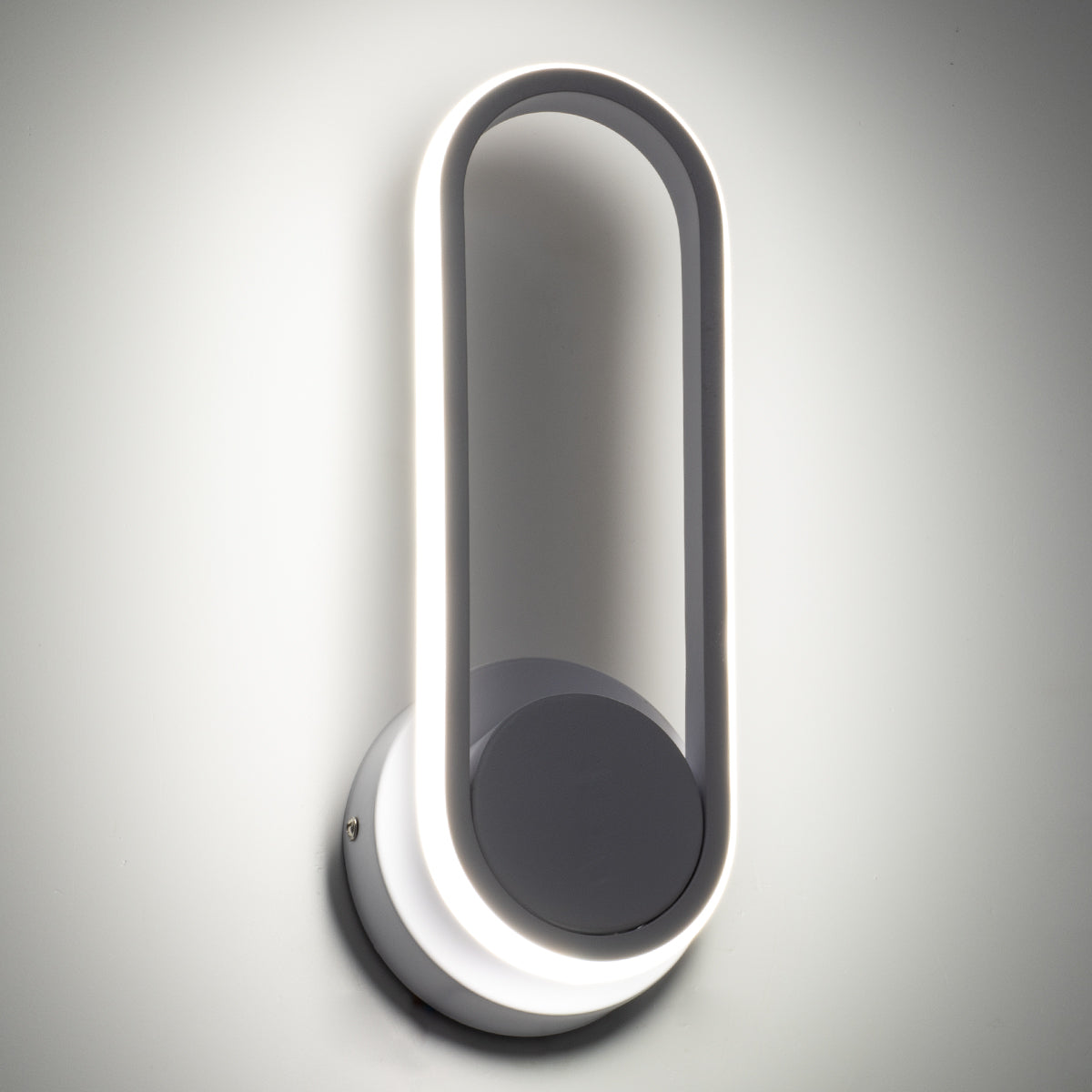 DALLAS 61346 Φωτιστικό Τοίχου - Απλίκα Design LED CCT 12W 1440lm 360° AC 220-240V - Εναλλαγή Φωτισμού μέσω Διακόπτη On/Off All In One Ψυχρό 6000k+Φυσικό 4500k+Θερμό 2700k Μ12 x Π6.5 x Υ32cm - Λευκό