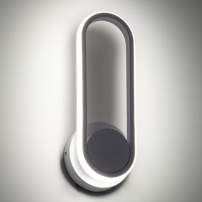 DALLAS 61346 Φωτιστικό Τοίχου - Απλίκα Design LED CCT 12W 1440lm 360° AC 220-240V - Εναλλαγή Φωτισμού μέσω Διακόπτη On/Off All In One Ψυχρό 6000k+Φυσικό 4500k+Θερμό 2700k Μ12 x Π6.5 x Υ32cm - Λευκό