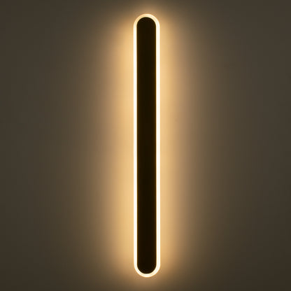 HOUSTON 61347 Μοντέρνο Φωτιστικό Τοίχου - Απλίκα LED 18W 2160lm 360° AC 220-240V IP20 Ρυθμιζόμενο Λευκό CCT με On/Off 2700K/4500K/6000K - Lumileds SMD Chip - Μαύρο Ματ - Μ6 x Π3 x Υ60