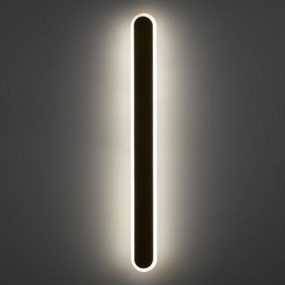 HOUSTON 61347 Μοντέρνο Φωτιστικό Τοίχου - Απλίκα LED 18W 2160lm 360° AC 220-240V IP20 Ρυθμιζόμενο Λευκό CCT με On/Off 2700K/4500K/6000K - Lumileds SMD Chip - Μαύρο Ματ - Μ6 x Π3 x Υ60