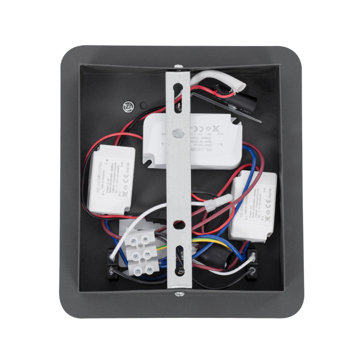 IBIS 61369 Μοντέρνο Φωτιστικό Τοίχου - Απλίκα Ξενοδοχείου Reading Light με Φορτιστή USB 3A LED 10W 1100lm 36° & 360° AC 220-240V IP20 Φυσικό Λευκό 4500K - Bridgelux COB Chip & TÜV SÜD Driver - Γκρι Ανθρακί Ματ - Μ10 x Π6.1 x Υ18