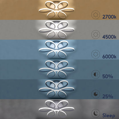 MARGARET 61400 Μοντέρνο Κρεμαστό Φωτιστικό Οροφής LED 54W 6210lm 360° AC 220-240V IP20 Ρυθμιζόμενο Λευκό CCT με Χειριστήριο από 2700K έως 6000K Dimmable - Lumileds SMD Chip - Μαύρο Ματ - Μ57 x Π57 x Υ12cm