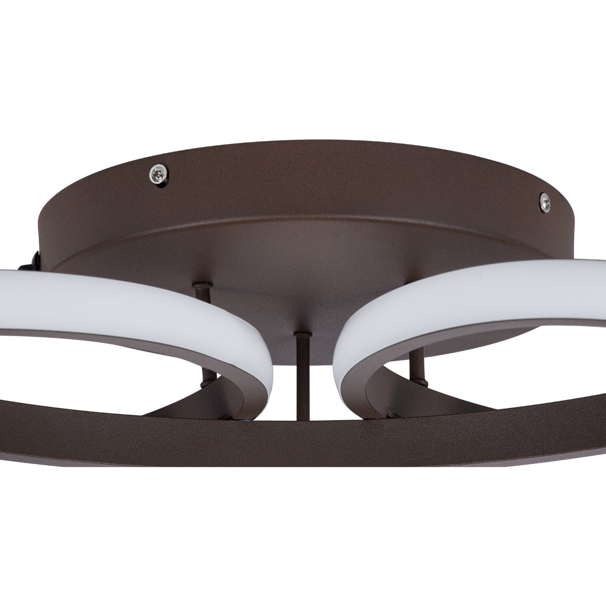 MARGARET 61402 Μοντέρνο Κρεμαστό Φωτιστικό Οροφής LED 54W 6210lm 360° AC 220-240V IP20 Ρυθμιζόμενο Λευκό CCT με Χειριστήριο από 2700K έως 6000K Dimmable - Lumileds SMD Chip - Καφέ Ματ - Μ57 x Π57 x Υ12cm