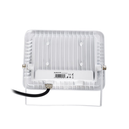 ATLAS 61415 Επαγγελματικός Προβολέας LED 30W 3450lm 120° AC 220-240V - Αδιάβροχος IP67 - Μ16 x Π2.5 x Υ12.5cm - Λευκό - Θερμό Λευκό 2700K - LUMILEDS Chips - TÜV Rheinland Certified - 5 Years Warranty