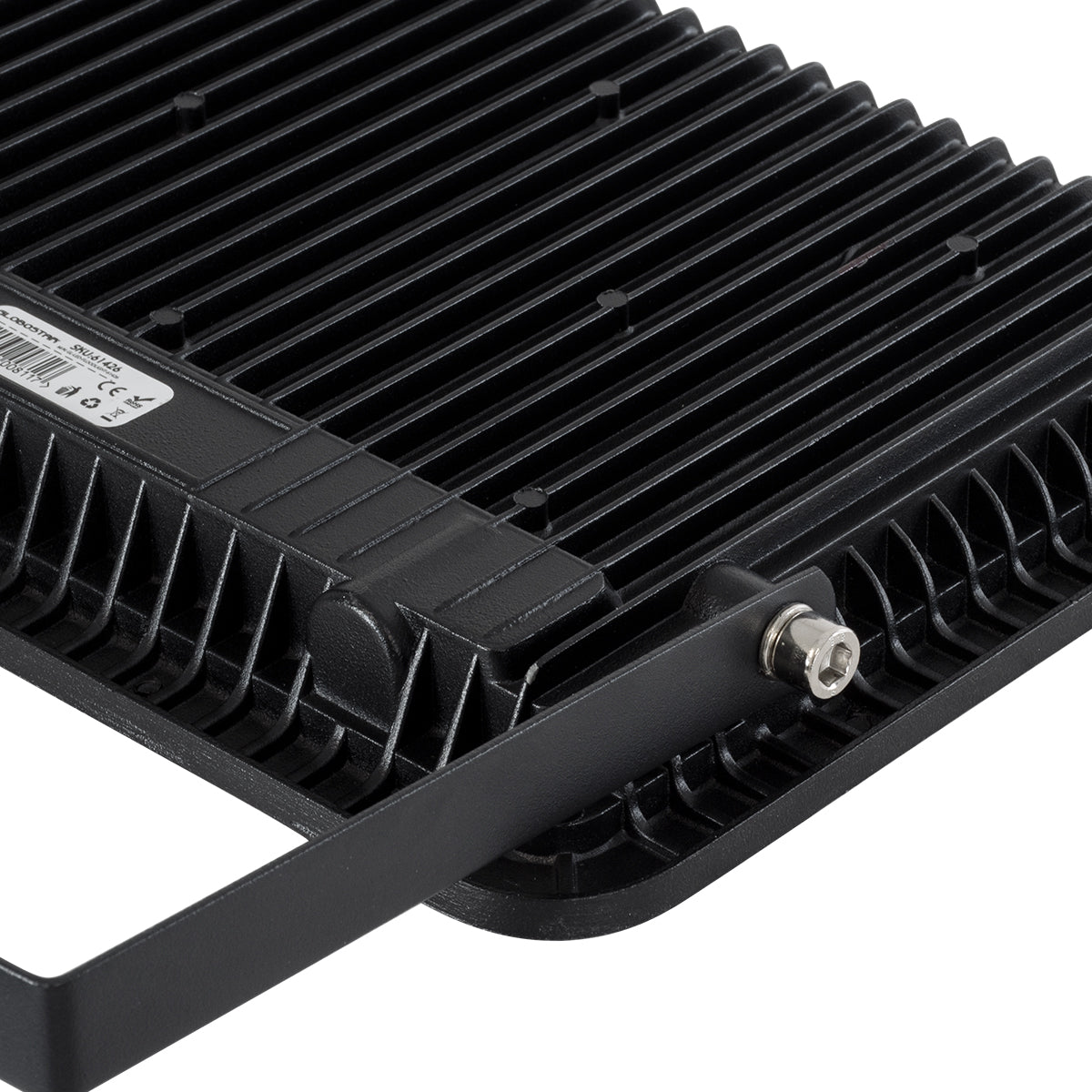 ATLAS 61426 Προβολέας LED 100W 12000lm 120° AC 220-240V Αδιάβροχο IP67 Φυσικό Λευκό 4500K - Lumileds SMD Chip - TÜV Rheinland Certified - Μαύρο Ματ - Μ27 x Π4 x Υ21