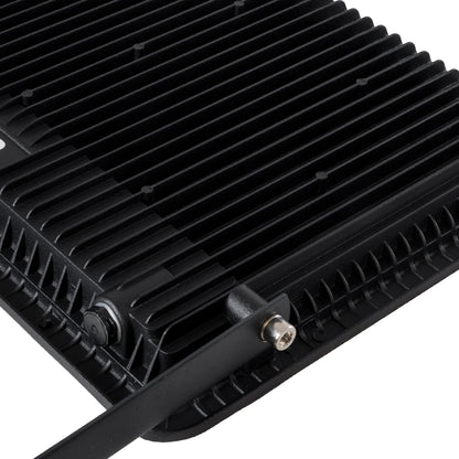 ATLAS 61432 Προβολέας LED 200W 24000lm 120° AC 220-240V Αδιάβροχο IP67 Φυσικό Λευκό 4500K - Lumileds SMD Chip - TÜV Rheinland Certified - Μαύρο Ματ - Μ38 x Π4 x Υ28