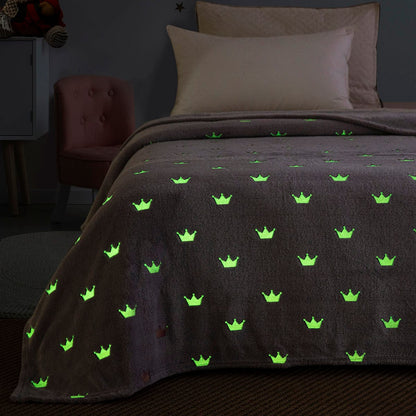 Κουβέρτα Μονή Φωσφορίζουσα Flash Art 6144 160x220εκ Γκρι