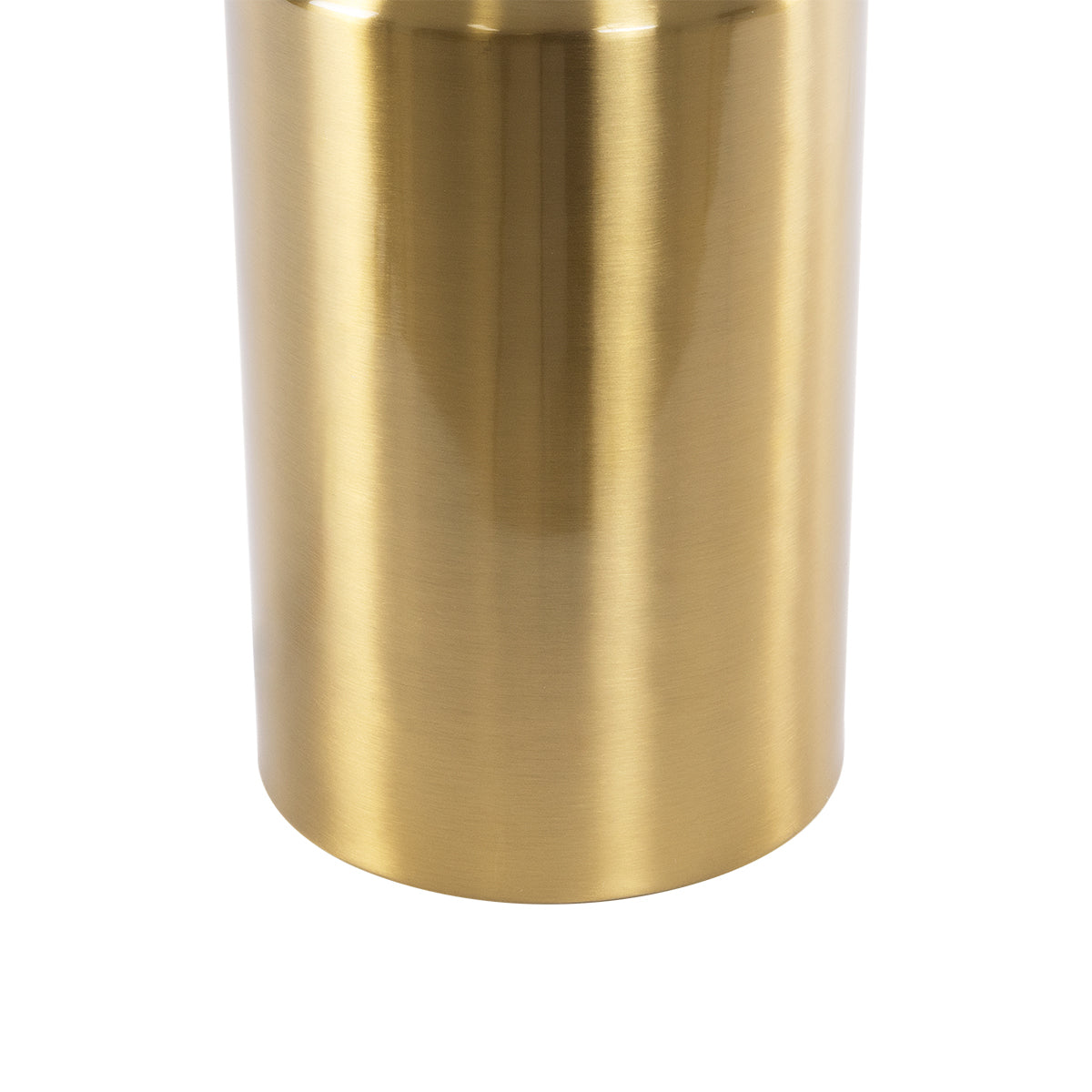 URANUS-M 61455 Μοντέρνο Επιτραπέζιο Φωτιστικό Πορτατίφ Δίφωτο 2 x E27 AC220-240V IP20 - Φ35 x Υ54cm - Χρυσό Πλατίνα Μεταλλικό Καμπάνα με Διακόπτη On/Off