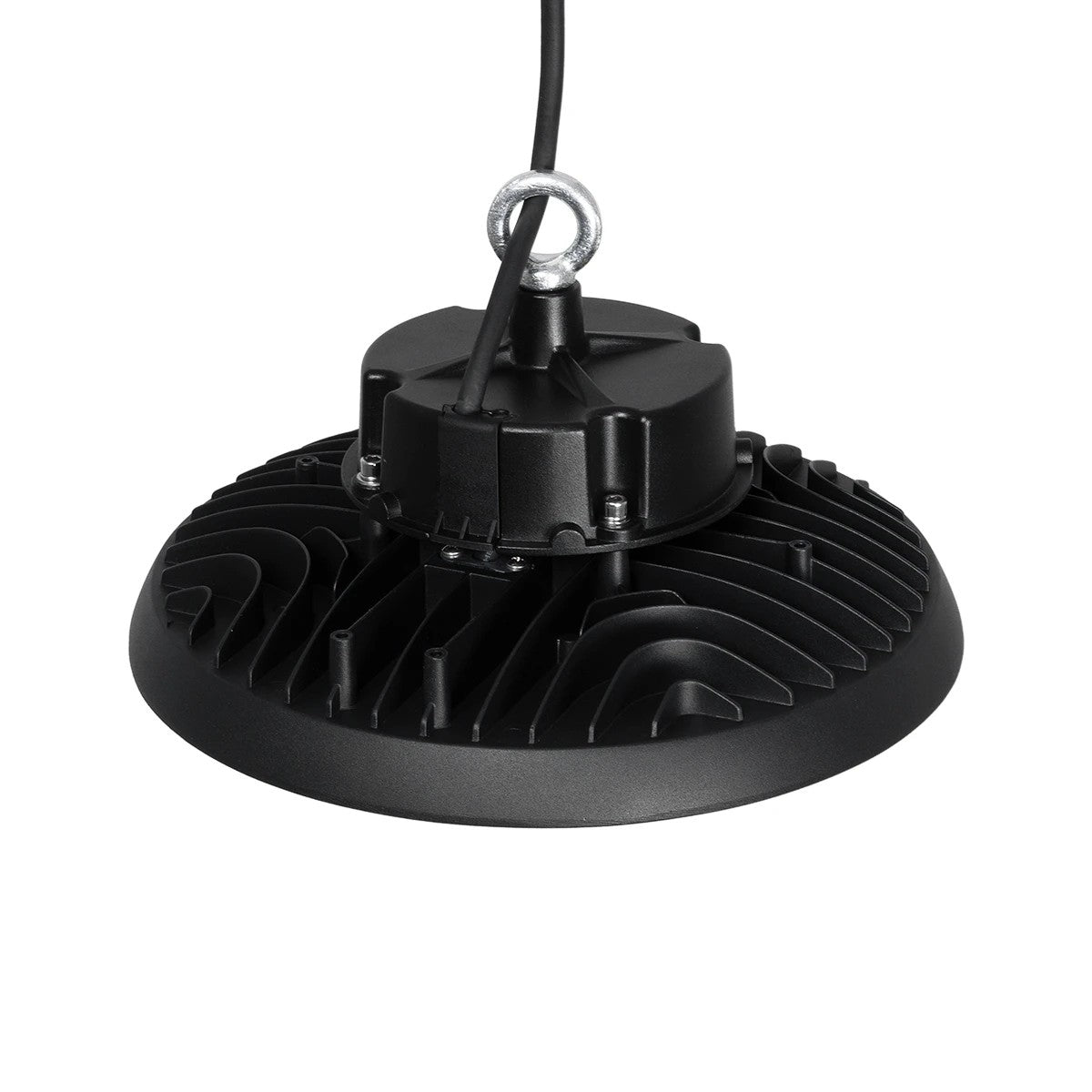 INDUSTRY 61500 LED UFO HIGH BAY 100W 175*SANAN OPTO CHIP 150lm/W 15000lm CRI≥80Ra SDCM<5 90° 85-265VAC 50/60Hz IP65 5000K TÜV SÜD CERTIFIED DRIVER - Μαύρο - Μ26.5 x Π26.5 x Υ15cm