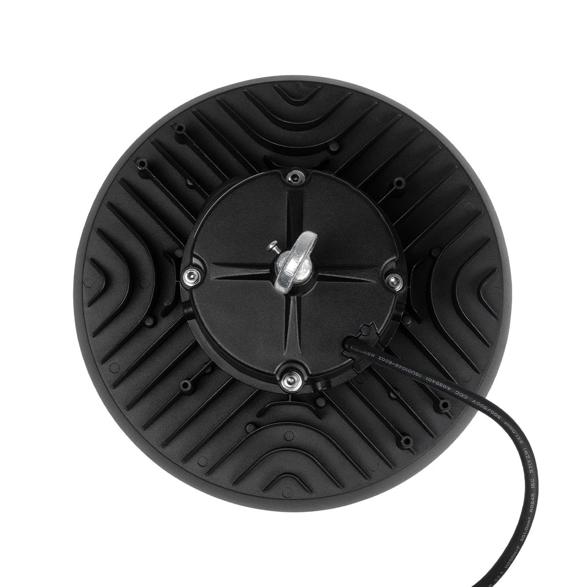 INDUSTRY 61500 LED UFO HIGH BAY 100W 175*SANAN OPTO CHIP 150lm/W 15000lm CRI≥80Ra SDCM<5 90° 85-265VAC 50/60Hz IP65 5000K TÜV SÜD CERTIFIED DRIVER - Μαύρο - Μ26.5 x Π26.5 x Υ15cm