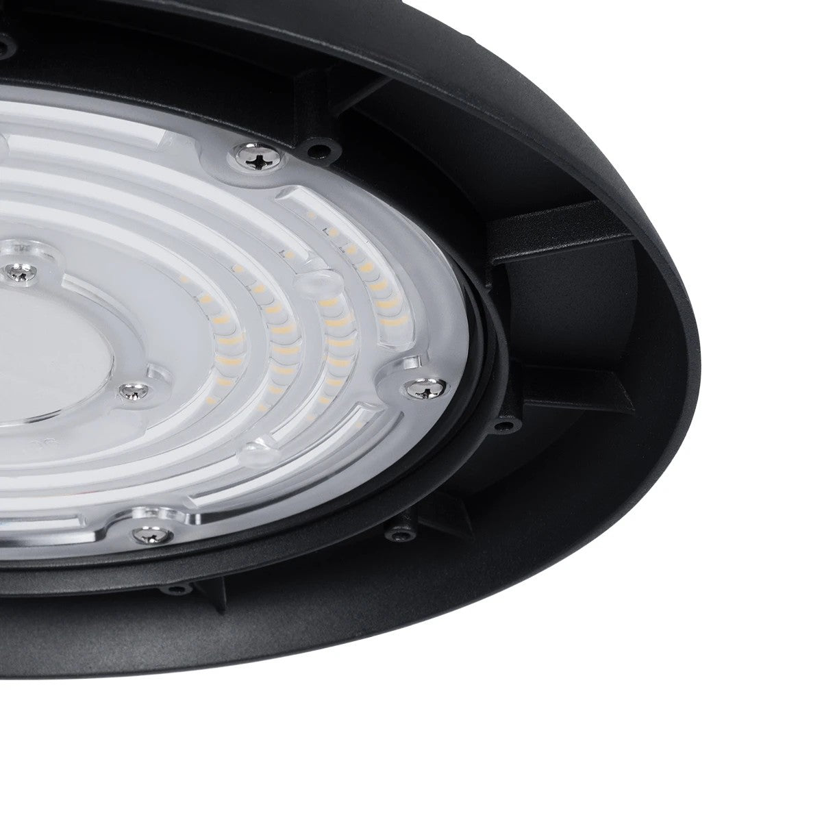 INDUSTRY 61500 LED UFO HIGH BAY 100W 175*SANAN OPTO CHIP 150lm/W 15000lm CRI≥80Ra SDCM<5 90° 85-265VAC 50/60Hz IP65 5000K TÜV SÜD CERTIFIED DRIVER - Μαύρο - Μ26.5 x Π26.5 x Υ15cm