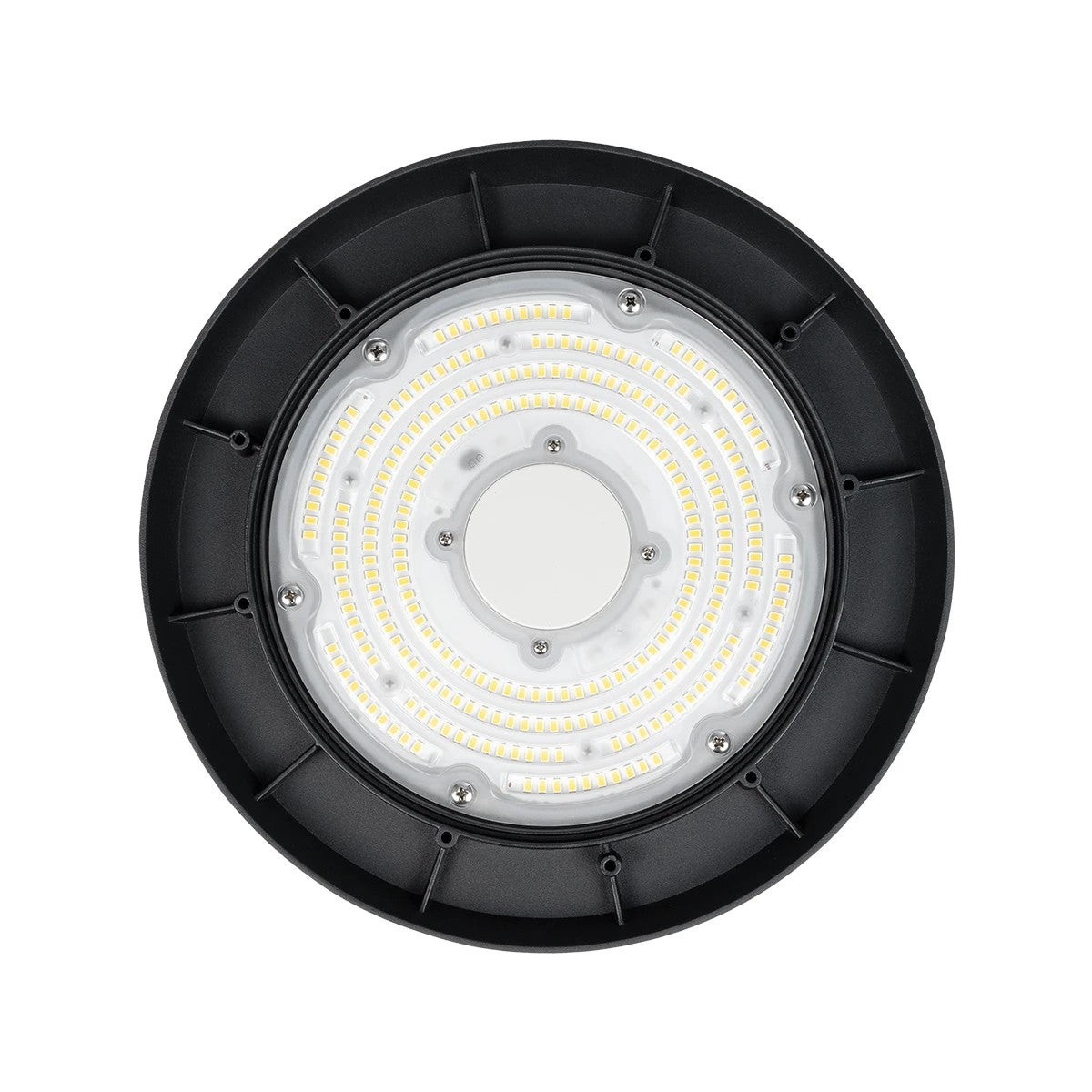 INDUSTRY 61501 LED UFO HIGH BAY 150W 275*SANAN OPTO CHIP 150lm/W 22500lm CRI≥80Ra SDCM<5 90° 85-265VAC 50/60Hz IP65 5000K TÜV SÜD CERTIFIED DRIVER - Μαύρο - Μ26.5 x Π26.5 x Υ15cm