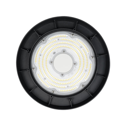 INDUSTRY 61501 LED UFO HIGH BAY 150W 275*SANAN OPTO CHIP 150lm/W 22500lm CRI≥80Ra SDCM<5 90° 85-265VAC 50/60Hz IP65 5000K TÜV SÜD CERTIFIED DRIVER - Μαύρο - Μ26.5 x Π26.5 x Υ15cm