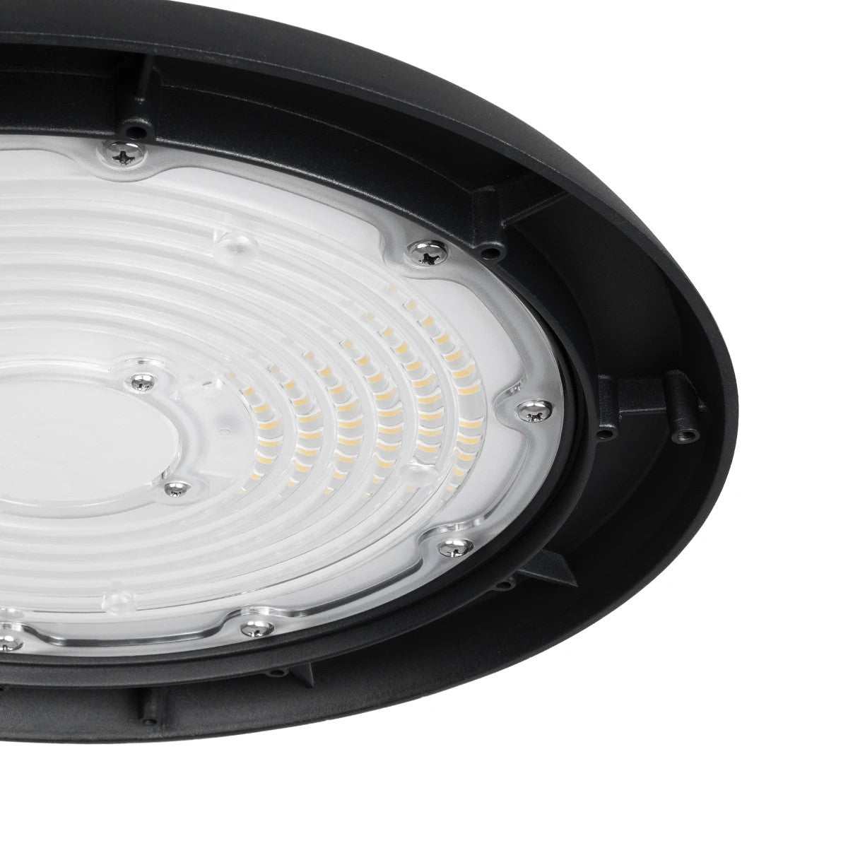 INDUSTRY 61502 LED UFO HIGH BAY 200W 338*SANAN OPTO CHIP 150lm/W 30000lm CRI≥80Ra SDCM<5 90° 85-265VAC 50/60Hz IP65 5000K TÜV SÜD CERTIFIED DRIVER - Μαύρο - Μ30 x Π30 x Υ16cm