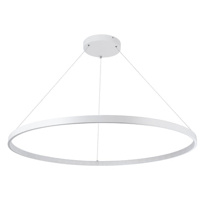 DIAMOND 61518 Κρεμαστό Φωτιστικό Δαχτυλίδι-Κύκλος LED CCT 75W 8400lm 360° AC 220-240V - Εναλλαγή Φωτισμού μέσω Τηλεχειριστηρίου All In One Ψυχρό 6000k+Φυσικό 4500k+Θερμό 2700k Dimmable Φ100cm - Λευκό