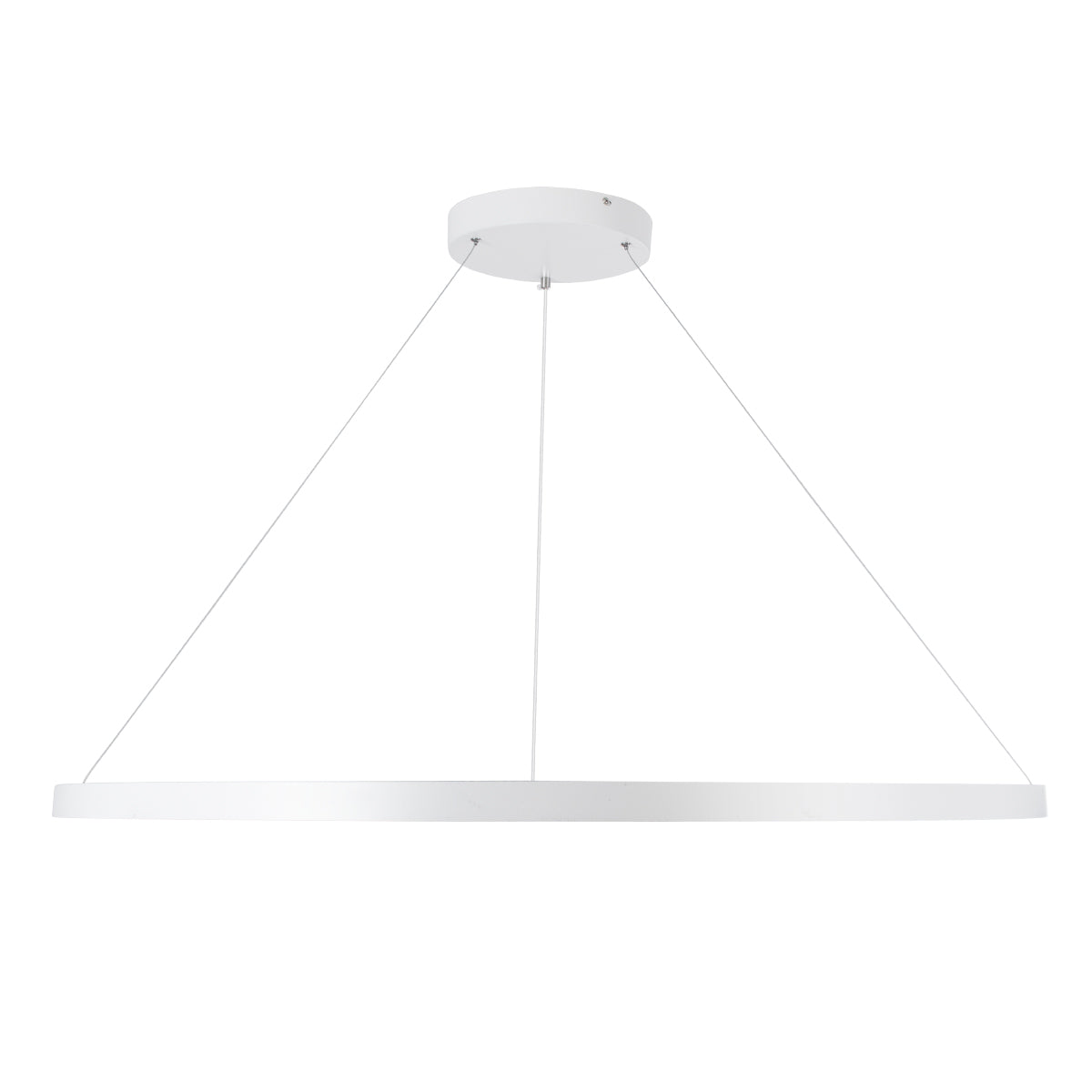 DIAMOND 61518 Κρεμαστό Φωτιστικό Δαχτυλίδι-Κύκλος LED CCT 75W 8400lm 360° AC 220-240V - Εναλλαγή Φωτισμού μέσω Τηλεχειριστηρίου All In One Ψυχρό 6000k+Φυσικό 4500k+Θερμό 2700k Dimmable Φ100cm - Λευκό