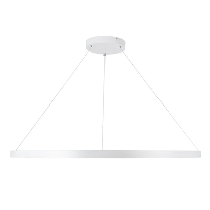 DIAMOND 61518 Κρεμαστό Φωτιστικό Δαχτυλίδι-Κύκλος LED CCT 75W 8400lm 360° AC 220-240V - Εναλλαγή Φωτισμού μέσω Τηλεχειριστηρίου All In One Ψυχρό 6000k+Φυσικό 4500k+Θερμό 2700k Dimmable Φ100cm - Λευκό