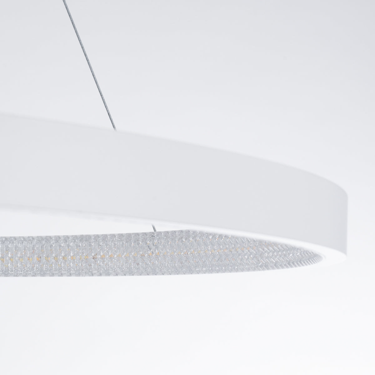 DIAMOND 61518 Κρεμαστό Φωτιστικό Δαχτυλίδι-Κύκλος LED CCT 75W 8400lm 360° AC 220-240V - Εναλλαγή Φωτισμού μέσω Τηλεχειριστηρίου All In One Ψυχρό 6000k+Φυσικό 4500k+Θερμό 2700k Dimmable Φ100cm - Λευκό