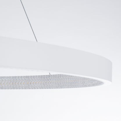 DIAMOND 61518 Κρεμαστό Φωτιστικό Δαχτυλίδι-Κύκλος LED CCT 75W 8400lm 360° AC 220-240V - Εναλλαγή Φωτισμού μέσω Τηλεχειριστηρίου All In One Ψυχρό 6000k+Φυσικό 4500k+Θερμό 2700k Dimmable Φ100cm - Λευκό