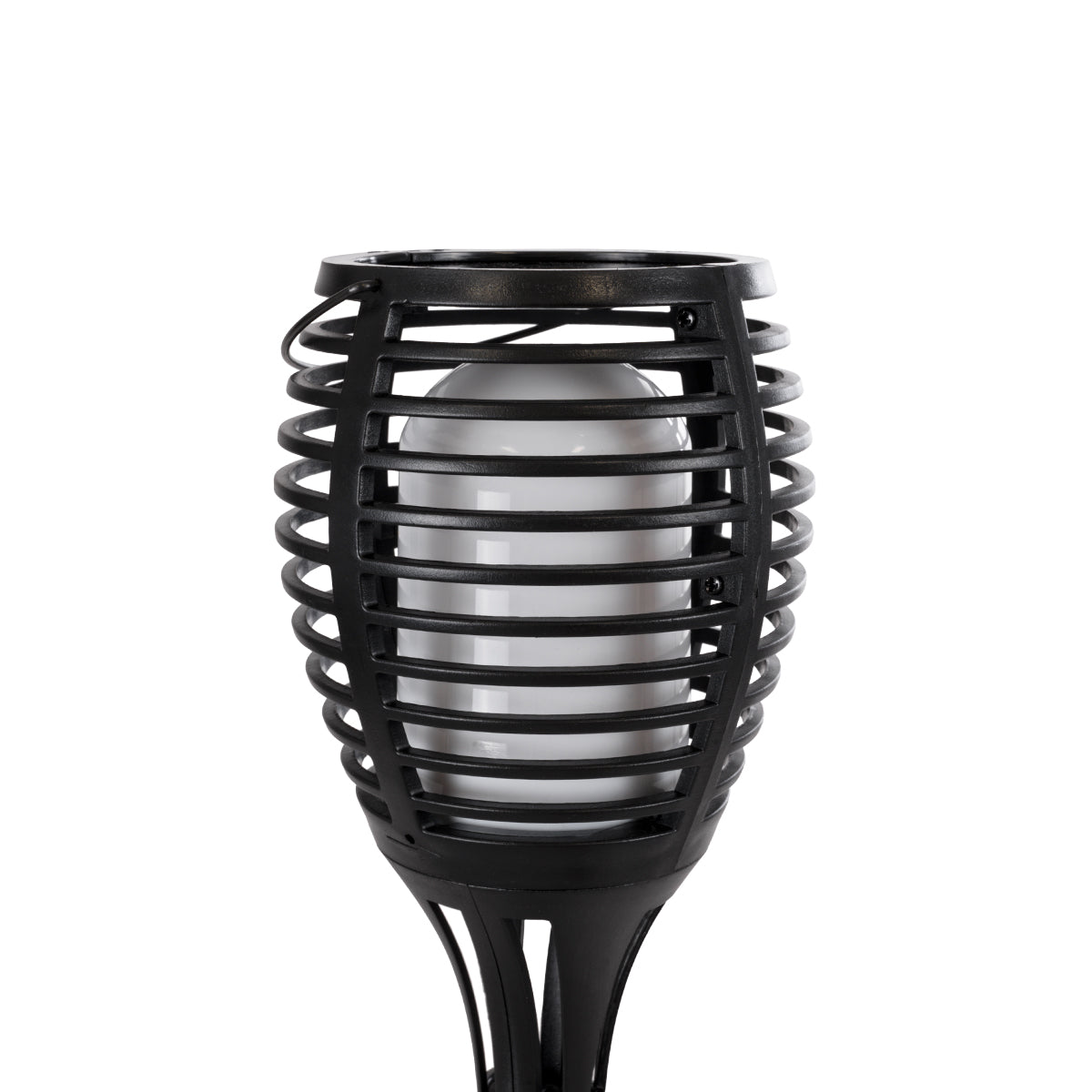 FIAMMA 61549 Αυτόνομο Ηλιακό Καρφωτό Φωτιστικό Κήπου LED SMD 2W 80lm με Ενσωματωμένη Μπαταρία 1500mAh - Φωτοβολταϊκό Πάνελ - Αισθητήρα Ημέρας-Νύχτας Φαναράκι Κήπου - Εφέ Φλόγας Διακοσμητικό - Αδιάβροχο IP65 - 1800K Φ10 x Υ55cm