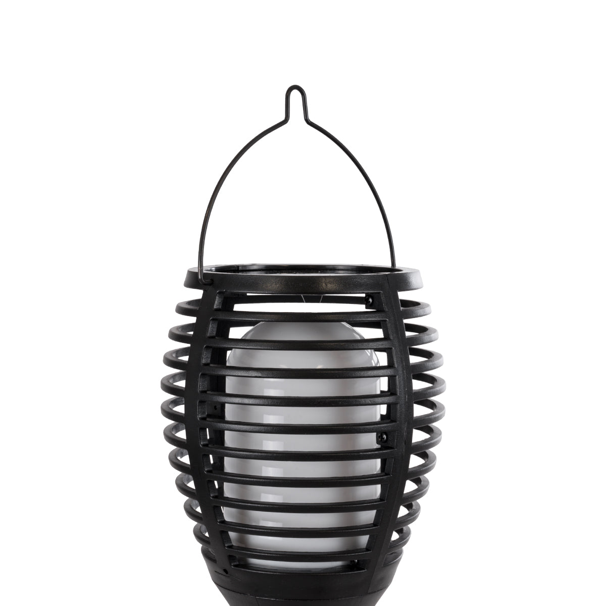 FIAMMA 61549 Αυτόνομο Ηλιακό Καρφωτό Φωτιστικό Κήπου LED SMD 2W 80lm με Ενσωματωμένη Μπαταρία 1500mAh - Φωτοβολταϊκό Πάνελ - Αισθητήρα Ημέρας-Νύχτας Φαναράκι Κήπου - Εφέ Φλόγας Διακοσμητικό - Αδιάβροχο IP65 - 1800K Φ10 x Υ55cm