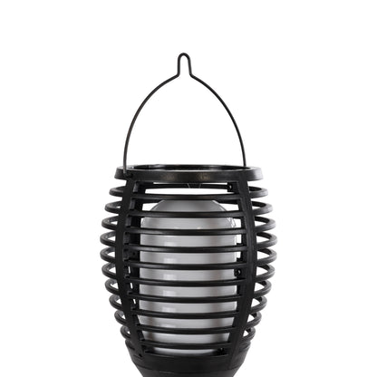 FIAMMA 61549 Αυτόνομο Ηλιακό Καρφωτό Φωτιστικό Κήπου LED SMD 2W 80lm με Ενσωματωμένη Μπαταρία 1500mAh - Φωτοβολταϊκό Πάνελ - Αισθητήρα Ημέρας-Νύχτας Φαναράκι Κήπου - Εφέ Φλόγας Διακοσμητικό - Αδιάβροχο IP65 - 1800K Φ10 x Υ55cm