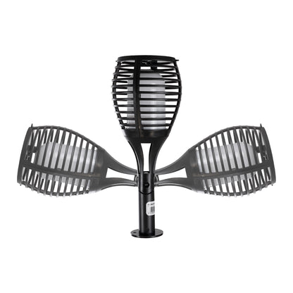 FIAMMA 61549 Αυτόνομο Ηλιακό Καρφωτό Φωτιστικό Κήπου LED SMD 2W 80lm με Ενσωματωμένη Μπαταρία 1500mAh - Φωτοβολταϊκό Πάνελ - Αισθητήρα Ημέρας-Νύχτας Φαναράκι Κήπου - Εφέ Φλόγας Διακοσμητικό - Αδιάβροχο IP65 - 1800K Φ10 x Υ55cm