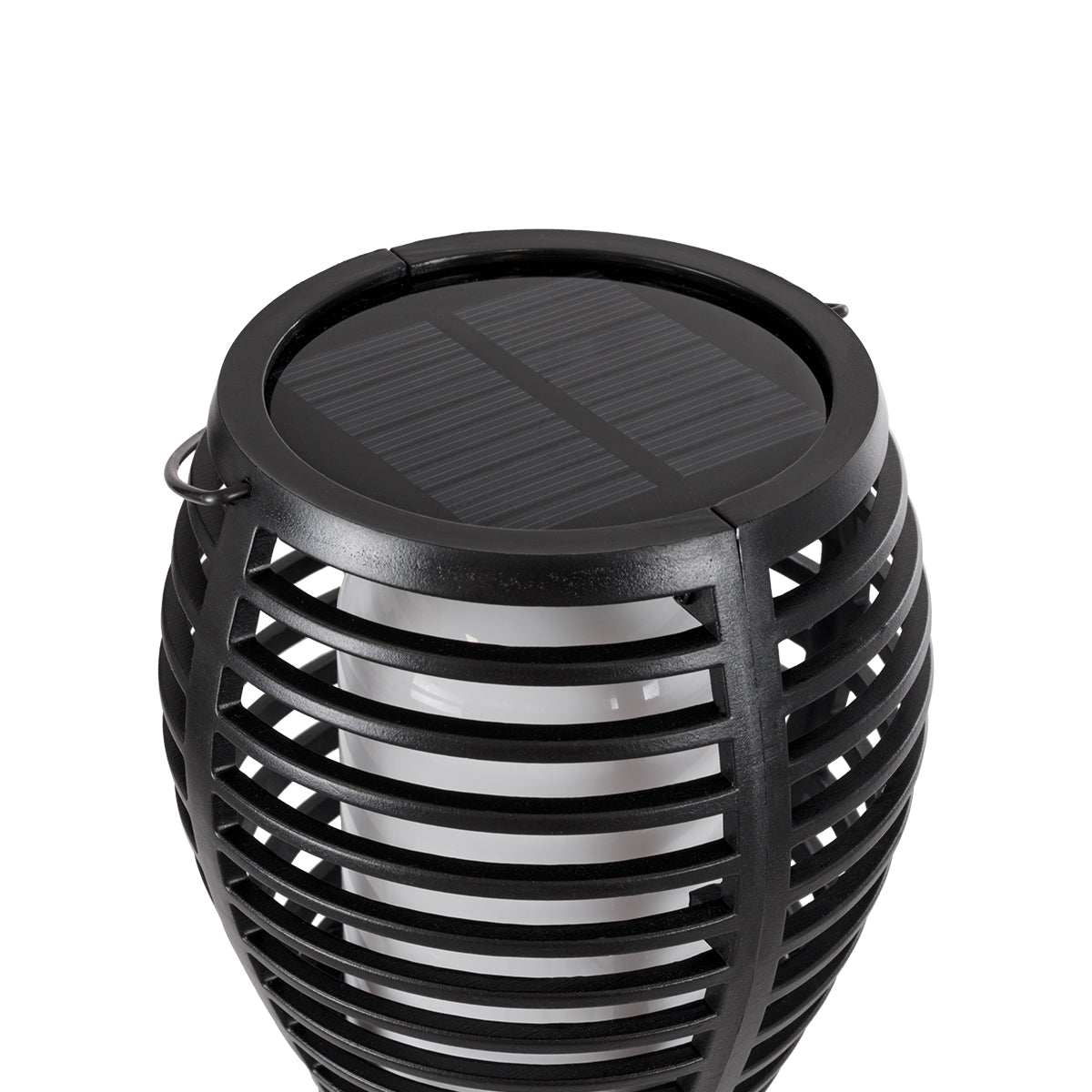 FIAMMA 61549 Αυτόνομο Ηλιακό Καρφωτό Φωτιστικό Κήπου LED SMD 2W 80lm με Ενσωματωμένη Μπαταρία 1500mAh - Φωτοβολταϊκό Πάνελ - Αισθητήρα Ημέρας-Νύχτας Φαναράκι Κήπου - Εφέ Φλόγας Διακοσμητικό - Αδιάβροχο IP65 - 1800K Φ10 x Υ55cm