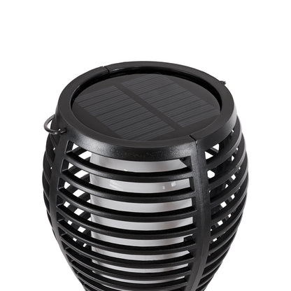 FIAMMA 61549 Αυτόνομο Ηλιακό Καρφωτό Φωτιστικό Κήπου LED SMD 2W 80lm με Ενσωματωμένη Μπαταρία 1500mAh - Φωτοβολταϊκό Πάνελ - Αισθητήρα Ημέρας-Νύχτας Φαναράκι Κήπου - Εφέ Φλόγας Διακοσμητικό - Αδιάβροχο IP65 - 1800K Φ10 x Υ55cm