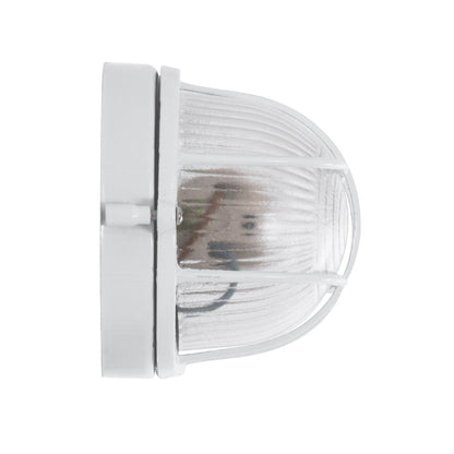 BOATLIGHT 61582 Vintage Φωτιστικό Καραβοχελώνα Τοίχου - Απλίκα με Ντουί 1 x E27 AC 220-240V Αδιάβροχο IP65 - Λευκό Ματ - Μ21 x Π10.4 x Υ9