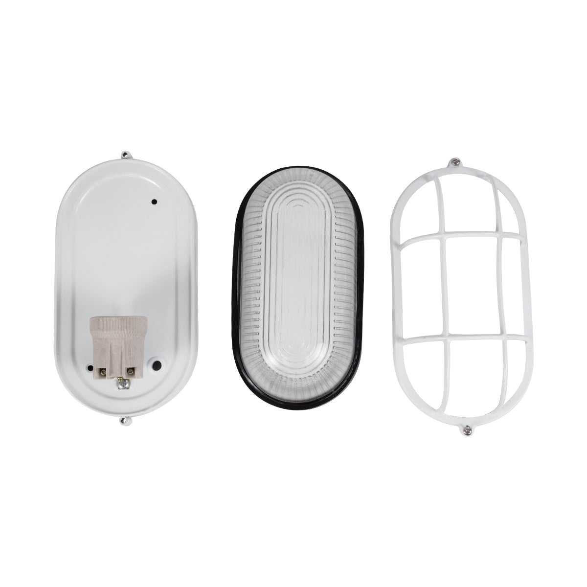 BOATLIGHT 61582 Vintage Φωτιστικό Καραβοχελώνα Τοίχου - Απλίκα με Ντουί 1 x E27 AC 220-240V Αδιάβροχο IP65 - Λευκό Ματ - Μ21 x Π10.4 x Υ9