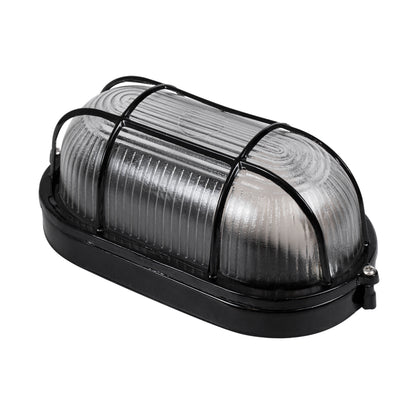 BOATLIGHT 61583 Vintage Φωτιστικό Καραβοχελώνα Τοίχου - Απλίκα με Ντουί 1 x E27 AC 220-240V Αδιάβροχο IP65 - Μαύρο Ματ - Μ21 x Π10.4 x Υ9