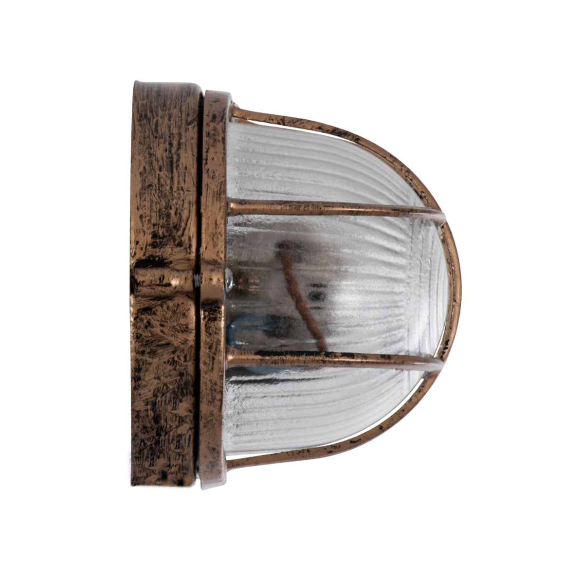 BOATLIGHT 61584 Vintage Φωτιστικό Καραβοχελώνα Τοίχου - Απλίκα με Ντουί 1 x E27 AC 220-240V Αδιάβροχο IP65 - Μπρονζέ Εφέ Σκουριάς Ματ - Μ21 x Π10.4 x Υ9