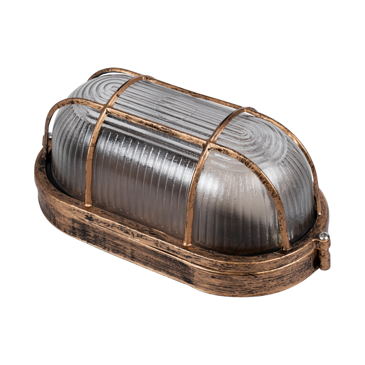 BOATLIGHT 61584 Vintage Φωτιστικό Καραβοχελώνα Τοίχου - Απλίκα με Ντουί 1 x E27 AC 220-240V Αδιάβροχο IP65 - Μπρονζέ Εφέ Σκουριάς Ματ - Μ21 x Π10.4 x Υ9