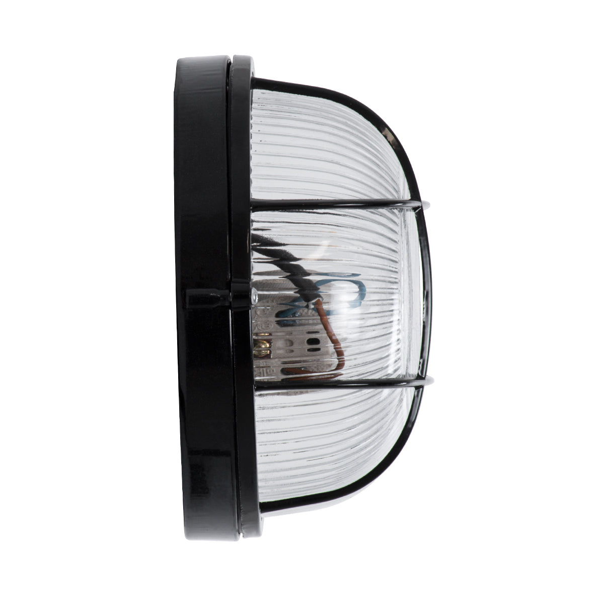 BOATLIGHT 61586 Vintage Φωτιστικό Καραβοχελώνα Τοίχου & Οροφής με Ντουί 1 x E27 AC 220-240V Αδιάβροχο IP65 - Μαύρο Ματ - Μ17.5 x Π17.5 x Υ9