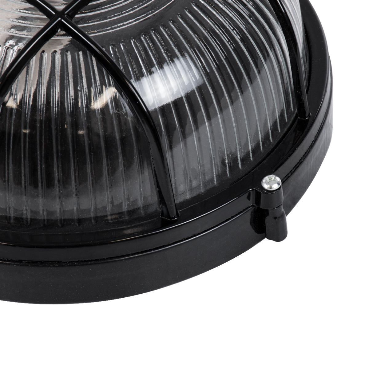 BOATLIGHT 61586 Vintage Φωτιστικό Καραβοχελώνα Τοίχου & Οροφής με Ντουί 1 x E27 AC 220-240V Αδιάβροχο IP65 - Μαύρο Ματ - Μ17.5 x Π17.5 x Υ9