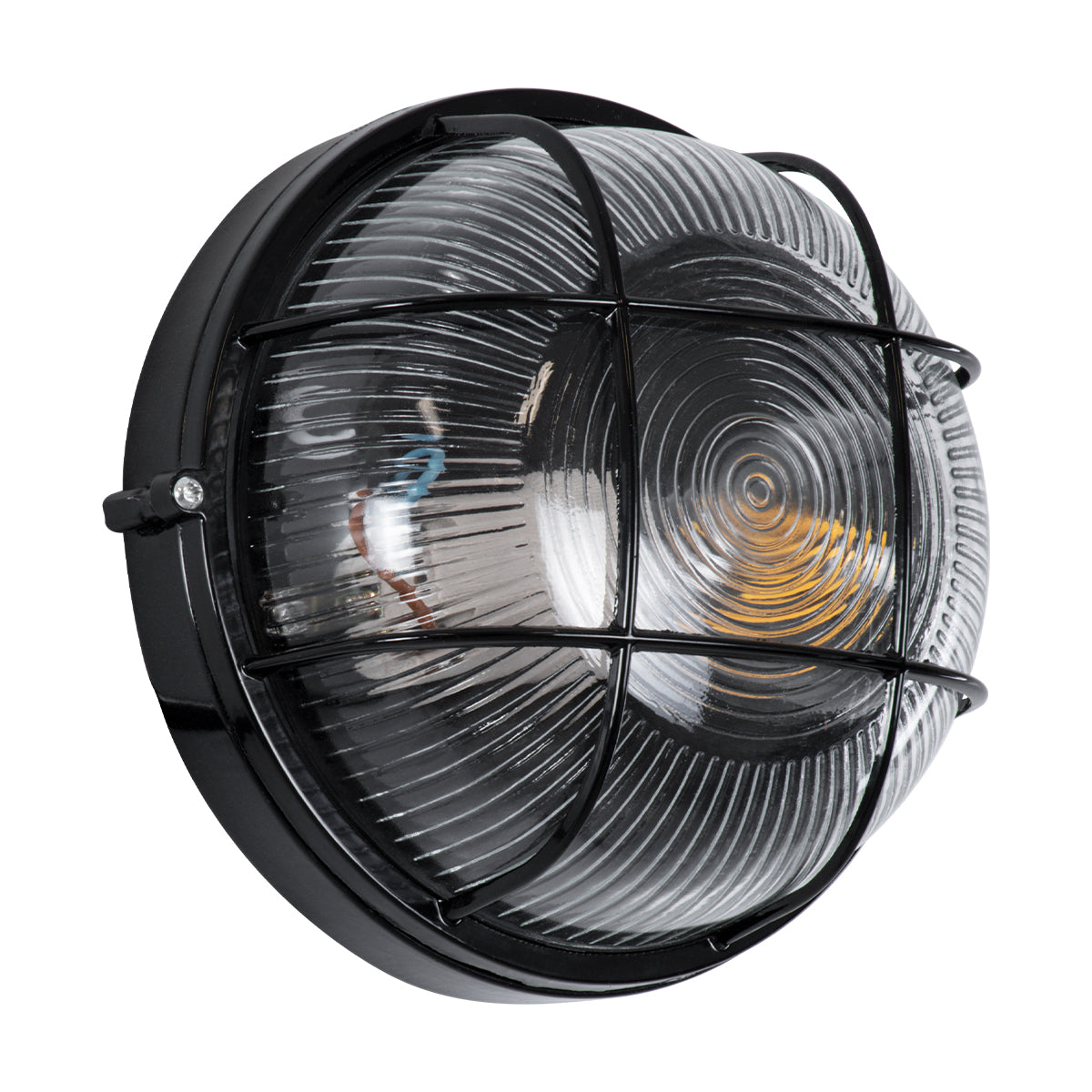 BOATLIGHT 61586 Vintage Φωτιστικό Καραβοχελώνα Τοίχου & Οροφής με Ντουί 1 x E27 AC 220-240V Αδιάβροχο IP65 - Μαύρο Ματ - Μ17.5 x Π17.5 x Υ9
