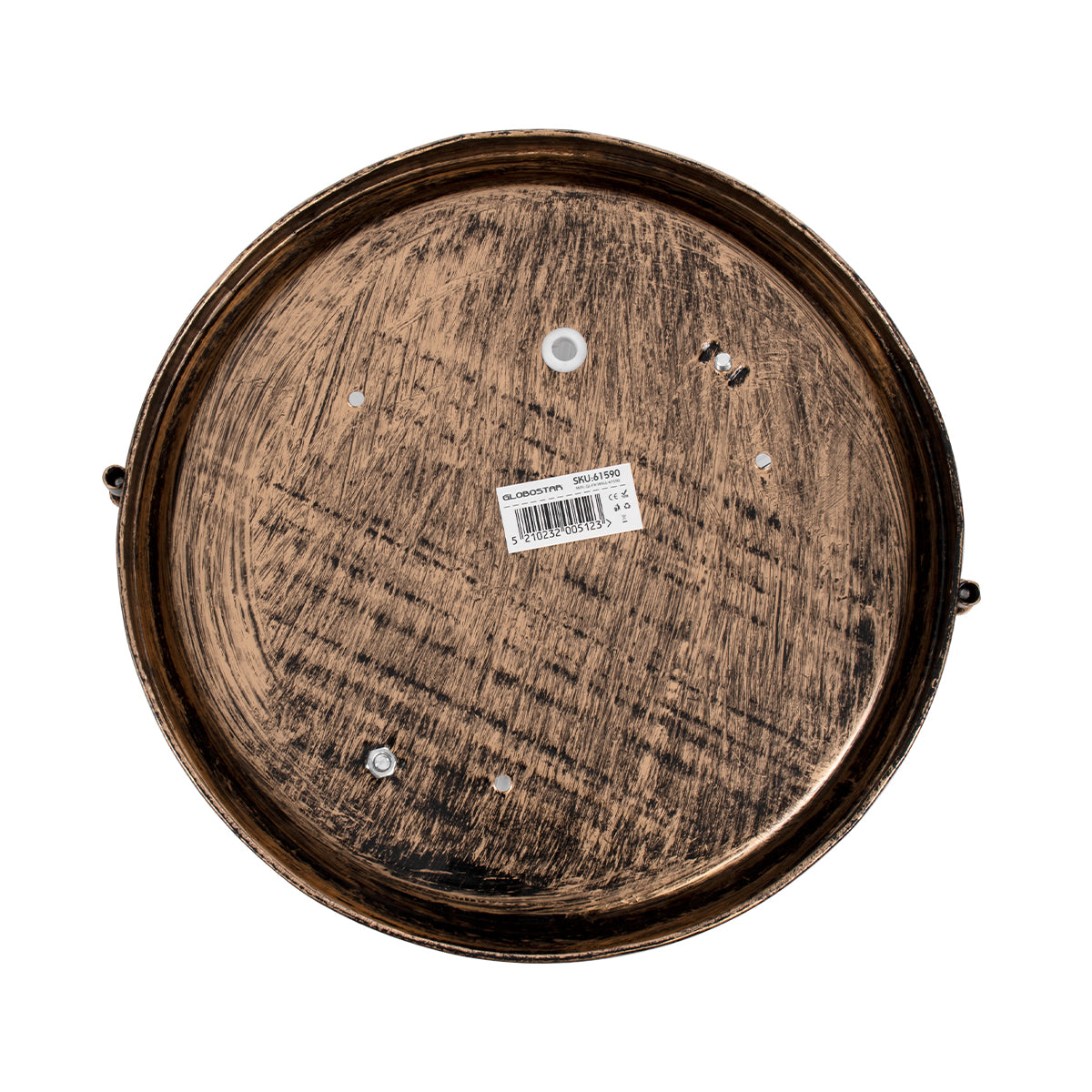 BOATLIGHT 61590 Vintage Φωτιστικό Καραβοχελώνα Τοίχου & Οροφής με Ντουί 2 x E27 AC 220-240V Αδιάβροχο IP65 - Χάλκινο Παλαιωμένο Εφέ Σκουριάς Ματ - Μ24 x Π24 x Υ11