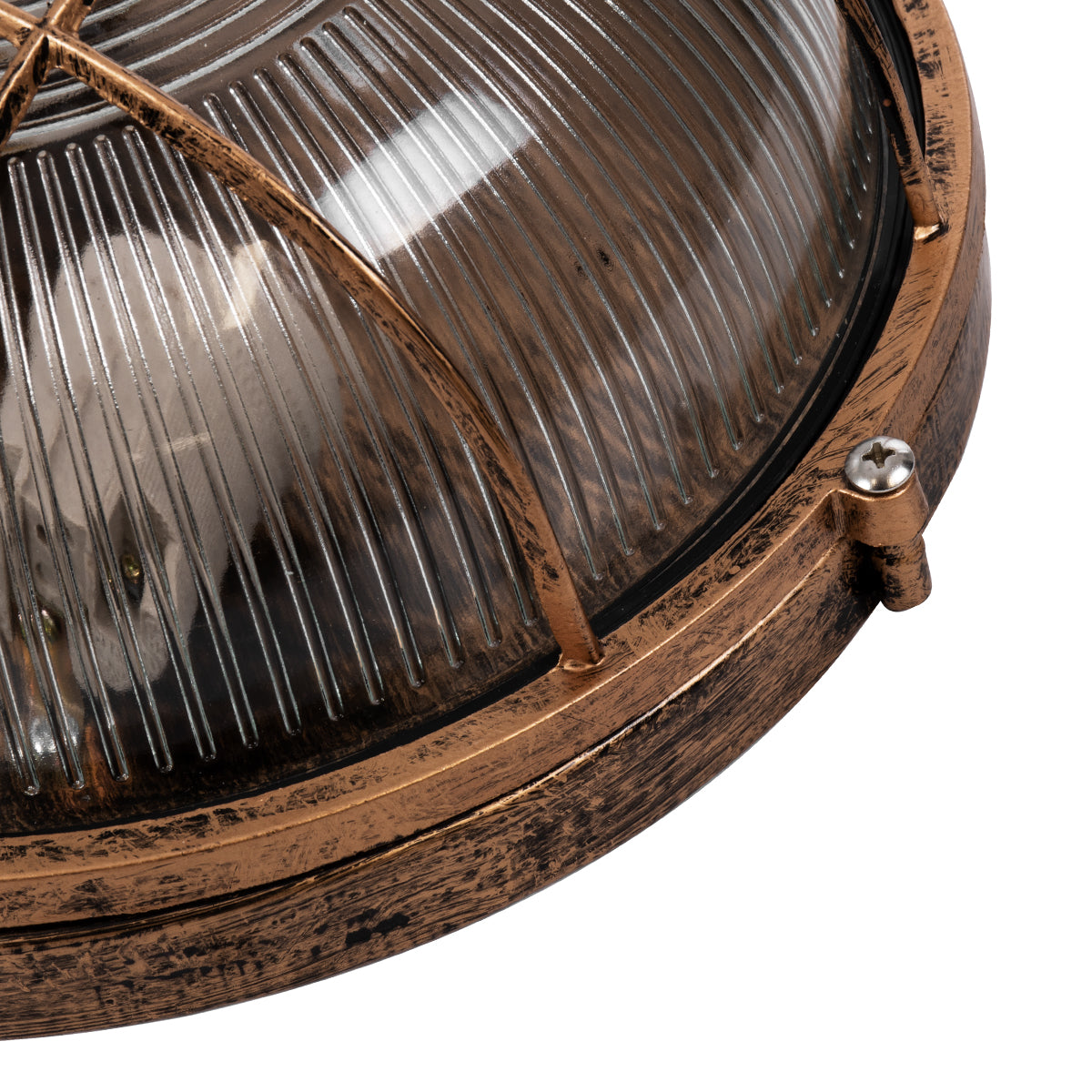 BOATLIGHT 61590 Vintage Φωτιστικό Καραβοχελώνα Τοίχου & Οροφής με Ντουί 2 x E27 AC 220-240V Αδιάβροχο IP65 - Χάλκινο Παλαιωμένο Εφέ Σκουριάς Ματ - Μ24 x Π24 x Υ11