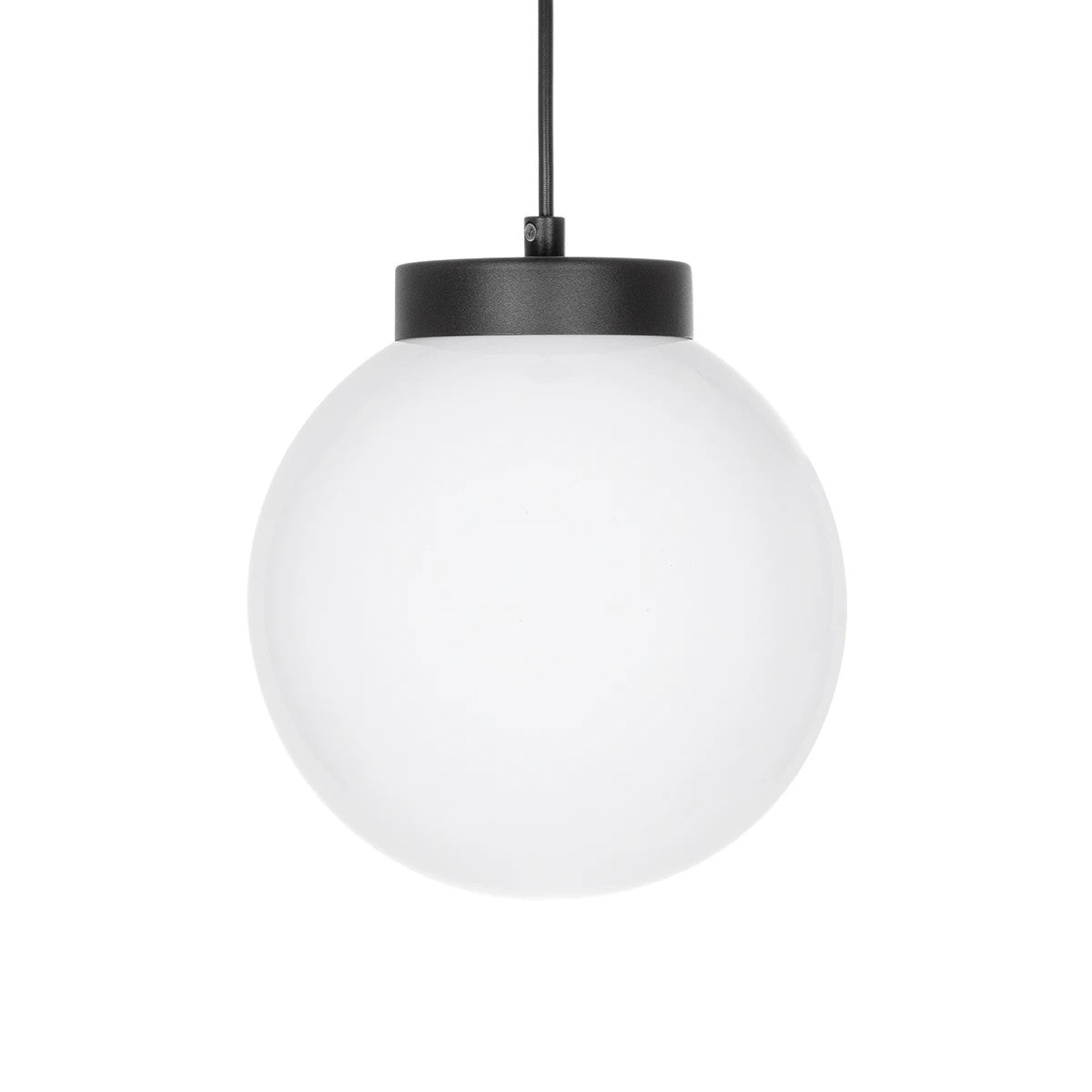 AGROS 61591 Κρεμαστό Φωτιστικό Οροφής Κήπου με Ντουί 1 x E27 AC 220-240V Αδιάβροχο IP65 - Λευκό & Μάυρο - Μ20 x Π20 x Υ22cm