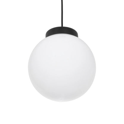 AGROS 61591 Κρεμαστό Φωτιστικό Οροφής Κήπου με Ντουί 1 x E27 AC 220-240V Αδιάβροχο IP65 - Λευκό & Μάυρο - Μ20 x Π20 x Υ22cm